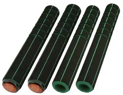 New! Absolute Road Foam Bicycle Grips 219mm Long 4-piece Set In Black/green. • $15.99