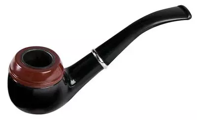 Vintage Black Wood Costume Tobacco Pipe One Size • $13.99