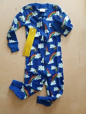 Nwot Hanna Andersson  Rain Or Shine Organic Zipper Sleeper Pajamas 70 6-12 M • $28.99