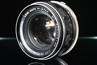 Minolta MC Rokkor-PF 55mm F1.7 Lens [AS IS] 1day Quick Shipping Fro Parts • $34.98