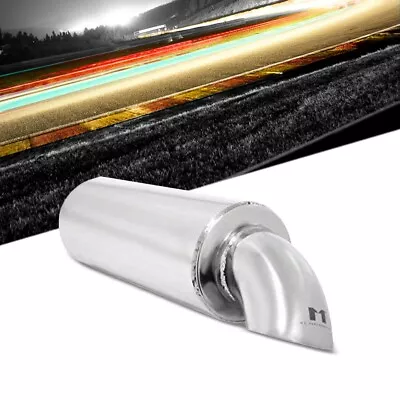 Manzo Stainless Steel 17.5  X 4  Exhaust Muffler Replacement 2.75  Dropdown Tip • $70.37