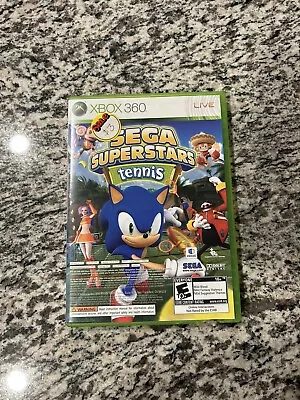 Sega Superstars Tennis & Xbox Arcade LIVE Xbox 360 Game + Manual CIB Sonic X Box • $5.49
