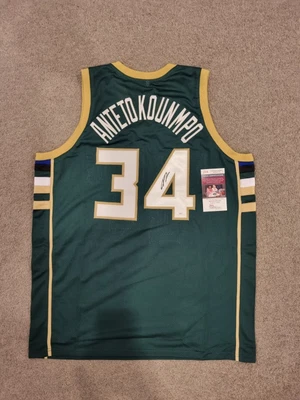 $400 • Buy Giannis Antetokounmpo Signed  Milwaukee Bucks  Jersey (JSA)
