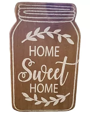 Home Sweet Home Wood Mason Jar Decor For Farmhouse Tier Tray • $5