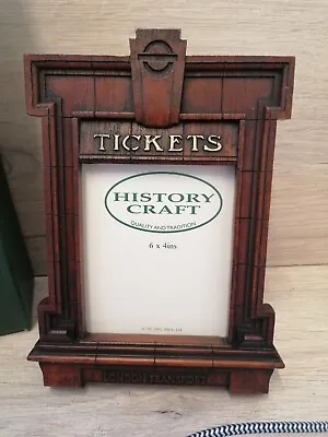 London Transport Photo Frame Ticket Booth History Craft Boxed • £6