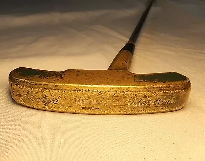 Vintage Matzie Brass Green Magic Velvet Touch Putter 34.5  RH • $35.18