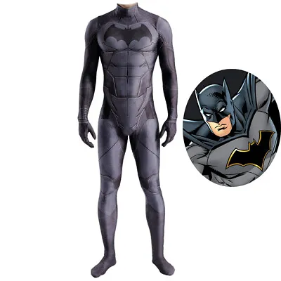 Batman Cosplay Costume Bodysuit  Jumpsuit For Kids Adult Ver1 Black Gray Outfit • $68.89