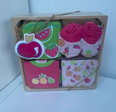Baby Girl/Boy Gift Set 0-6 Months Fruit Themed Gift Present Baby Shower 5 Piece • £4.95