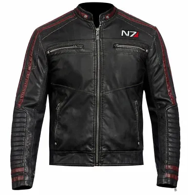 Mass Effect 3 - N7 Commander Shepard Stylish Leather Jacket • $110.09