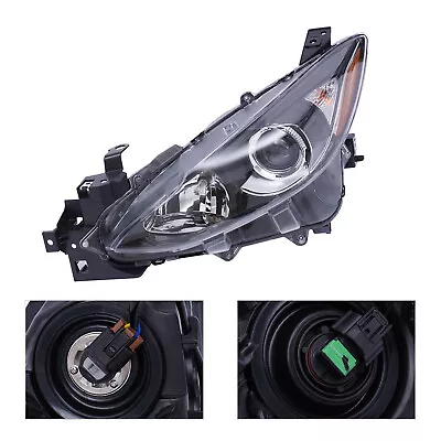 Left Halogen Headlight For Mazda 3 Sedan Hatchback 2014 2015 2016 Driver Side • $89