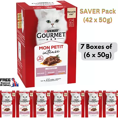£26.99 • Buy Cats Gourmet Mon Petit Fine Cuts Cat Food Meat Selection SAVER Pack (42 X 50g)