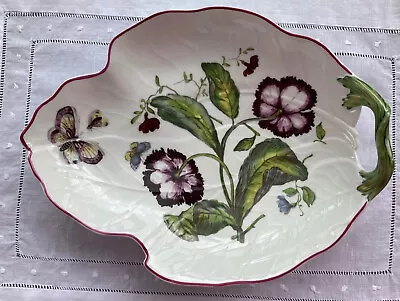 Mottahedeh Chelsea Porcelain Large Leaf Shaped Dish Metropolitan Museum Repro • $200