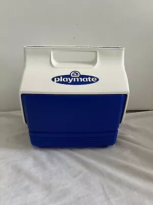 Mini Mate Cooler By Igloo Made In USA Retro Blue White • $8