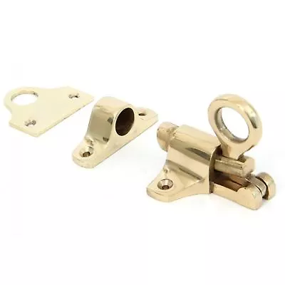 Polished Brass  Ottawa  Fanlight Catch With Two Keeps - 56mm • £22