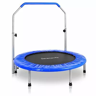 SereneLife Portable & Foldable Trampoline - 40  In-Home Mini Rebounder With... • $78.99