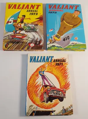 Valiant Annuals 1971 1972 1973 Vintage Hardback • £20