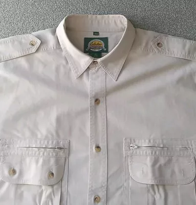Cabela's Outdoor Gear Shirt Safari Khaki Multi Pocket Long Sleeve Men's XLT Tall • $17