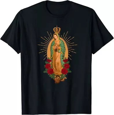 New Our Lady Of Guadalupe Virgen De Guadalupe Virgin Mary Linda T-Shirt S-2XL • $18.45