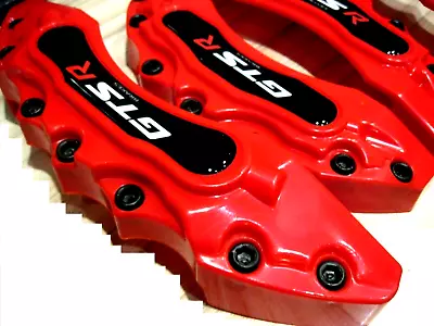 4x Red 3D Style Front+Rear Car Disc Brake Caliper Cover Parts Brake Muscle MX356 • $59.90
