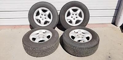 1998 MERCEDES ML 320 W163 Wheel Tire Rim Set 4 255/65R16 109H M+S 1634010202 C57 • $630