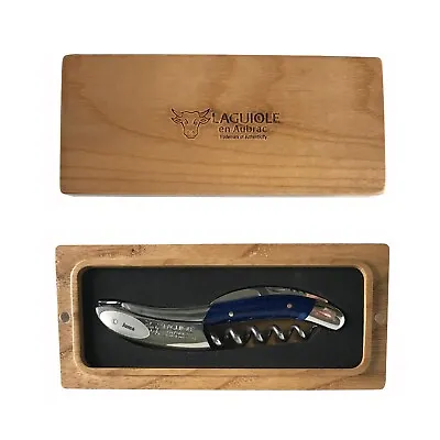 Laguiole En Aubrac Sommelier Waiter's Corkscrew With Juma Blue Handle • £189.98