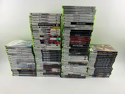 Microsoft Xbox 360 Games With Cases Pick & Choose Huge Lot Great Prices! • $6.99