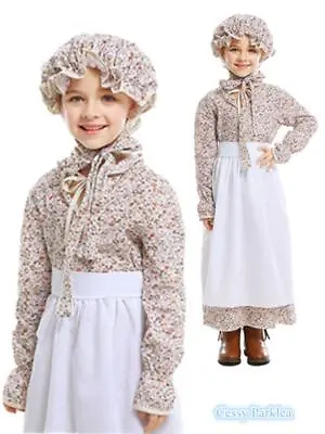 XD14 Victorian Maid Old Lady Grandma Girl Classic Village Dress Book Day Costume • $29.98