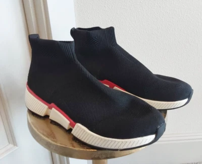 $34.99 • Buy Zara Men's Sock Shoes Sneakers Black High Top Sz 44