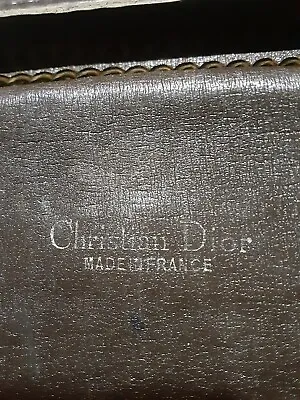 Vintage Christian Dior Monogram Brown Tan Clutch Purse Chain Strap France  • $175