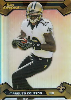 2013 Topps Finest MARQUES COLSTON #45 Refractor NEW ORLEANS SAINTS 🏈 • $1.88