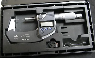 Mitutoyo 342-351-30 Digimatic Point Micrometer 0-1 /0-25mm Range .00005  • $325