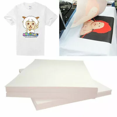 20Pcs Heat Transfer Paper T-Shirt Inkjet Iron On Sheet Light Fabric Craft DIY CA • $6.58