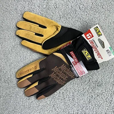 NWT MECHANIX WEAR 911748 Size XL Durahide Brown Leather Fast Fit Work Gloves • $27.90