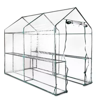 Greenfingers Greenhouse Walk In Garden Shed Green House 1.9X1.2M Storage • $94.25