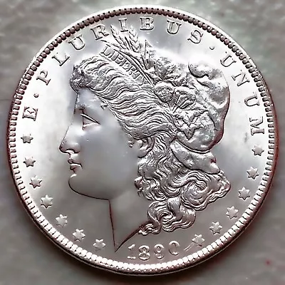 1890 Au/unc Morgan Silver Dollar 90% $1 Coin Us #b426 • $1