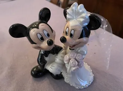 Lenox Disney Minnie's Dream Wedding Cake Topper Mickey Mouse New W/o Box • $165