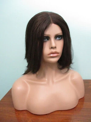 $31.99 • Buy 14  Dark Brown Feathered Long Bob / Lob Swiss LACE FRONT WIG By OUTRE