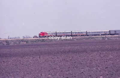 $5 • Buy Original Slide: ATSF Santa Fe F7A + B + B Passenger Train Edelstein, IL 1971
