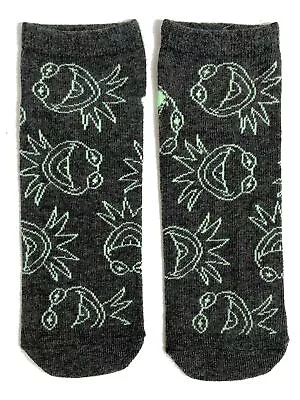 Ladies Muppet Show Kermit Sketch Shoe Liners Socks 4-8 UK / 37-42 Eur / 6-10 US • £7.29
