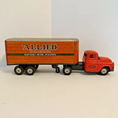 Early Linemar Marx Tin Litho Friction Allied Van Lines Moving Truck 13  • $155