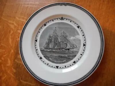 $50 • Buy Wedgwood Red Jacket 9  American Clipper Ship Series Creamware Plate Ca. 1950's