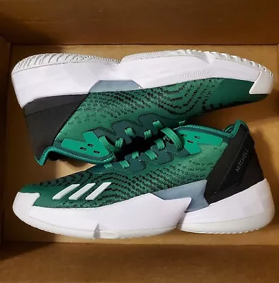 Adidas D.O.N. Issue #4 Green/Black/White Men's Outdoor Basketball Shoes HQ6219 • $74.52