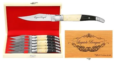 LAGUIOLE Bone Handle Steak Knife Set Steak Knives Steak Knife FULL TANG • £85