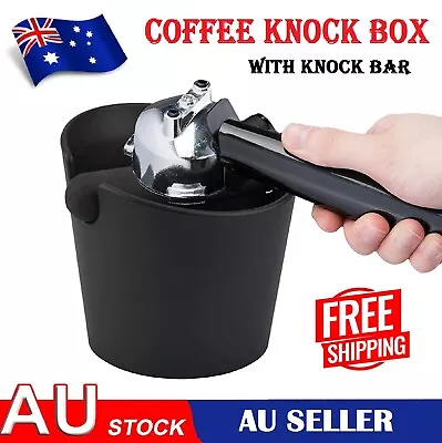 Coffee Knock Box Shock-Absorbent Durable Barista Style Knock Box With Knock Bar  • $22.49