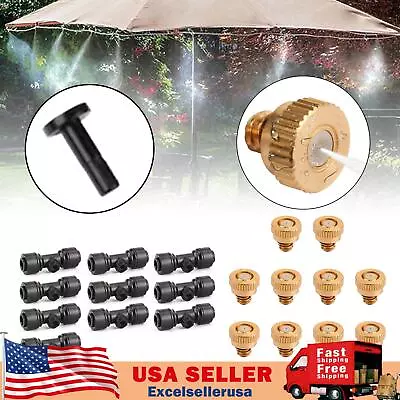 0.012 -0.024  Brass Misting Nozzles Water Mister Sprinkle Fit For Cooling System • $11.89