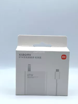 Xiaomi 67W Fast Wall Charger Adapter USB-C 6A Cable Mi 13 Redmi Note12/11/10 Pro • $15.29