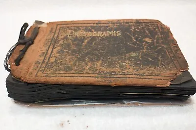 Original Antique Baby/Kids Book Photo Album 1920-30s. 98 Photos. Needs TLC! • $29.50