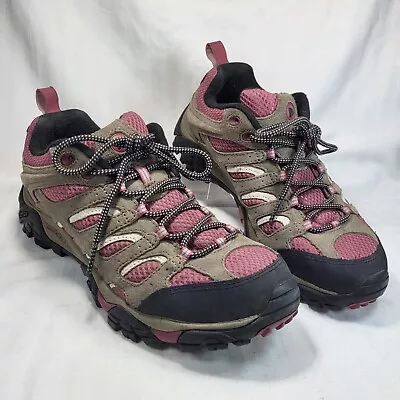 Merrell Moab Ventilator Hiking SHOES Womens Size 10 Boulder Blush J24464 • $38