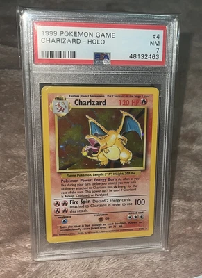 $500 • Buy PSA 7 Charizard Holo Base Set 1999 WOTC 4/102 Pokemon Trading Card Game PSA7