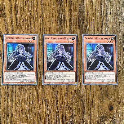 $9.99 • Buy YuGiOh - Ghost Belle & Haunted Mansion X 3 - Common - SDCB-EN015